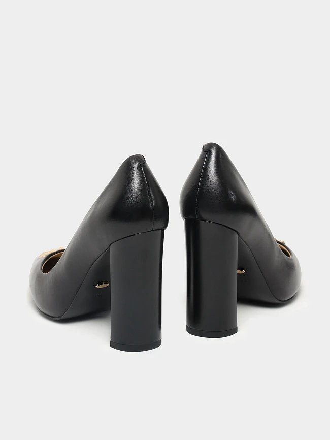 Туфли женские всесезонные, цвет черный, натуральная кожа 1493771 | 4