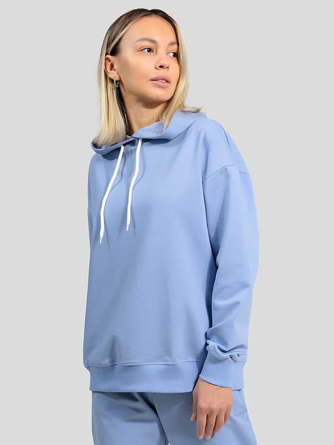 Костюмы спортивные SP005-9 женские цвет голубой, 70% хлопок, 25% полиэстер, 5% лайкра SP005-9 | 4