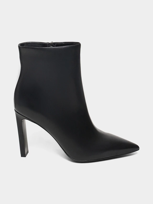 Ботильоны женские всесезонные, цвет черный, натуральная кожа 497208 | 1