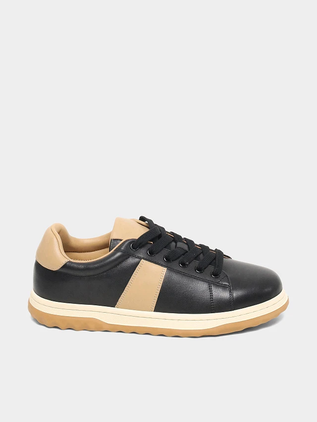 Кеды женские демисезонные, цвет черный, натуральная кожа 7990239 | 1