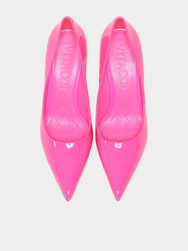 Туфли женские всесезонные, цвет фуксия, натуральная лаковая кожа 944108 | 5