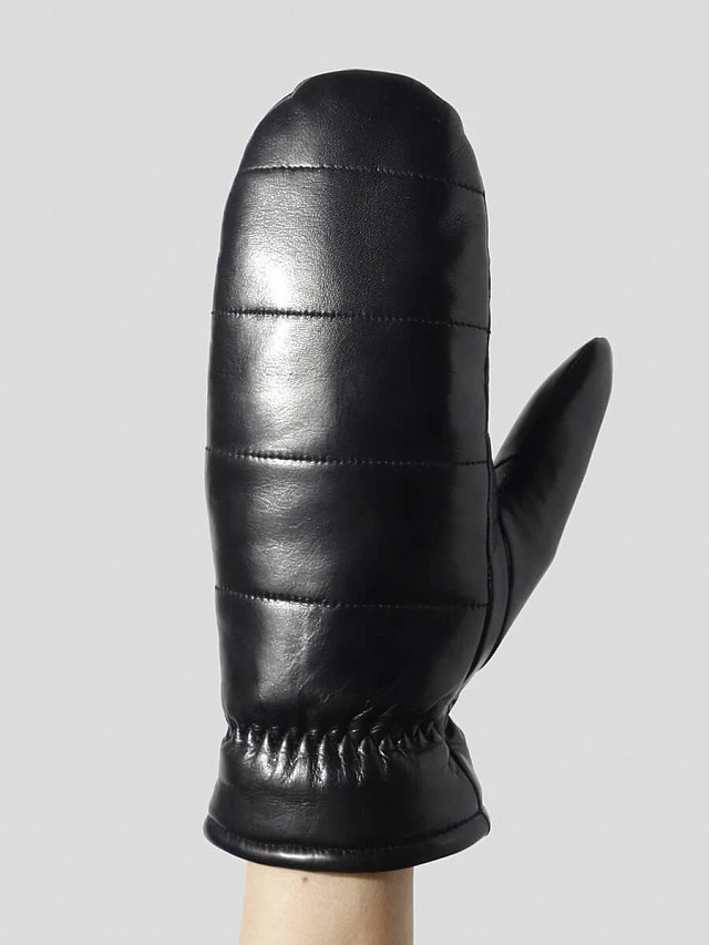 Рукавицы GL23001-01 женские цвет черный, натуральная кожа GL23001-01      | 1