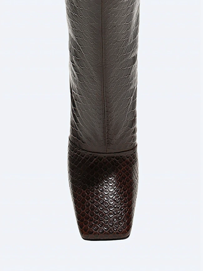 Полусапоги женские демисезонные, цвет коричневый, натуральная кожа 1494717 | 4