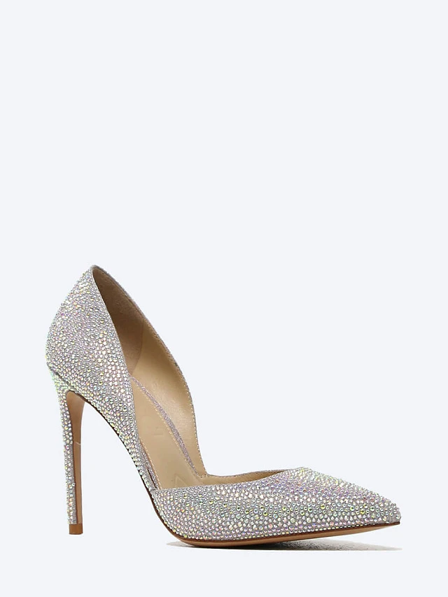 Туфли женские всесезонные, цвет серебряный, натуральный велюр 496134 | 1