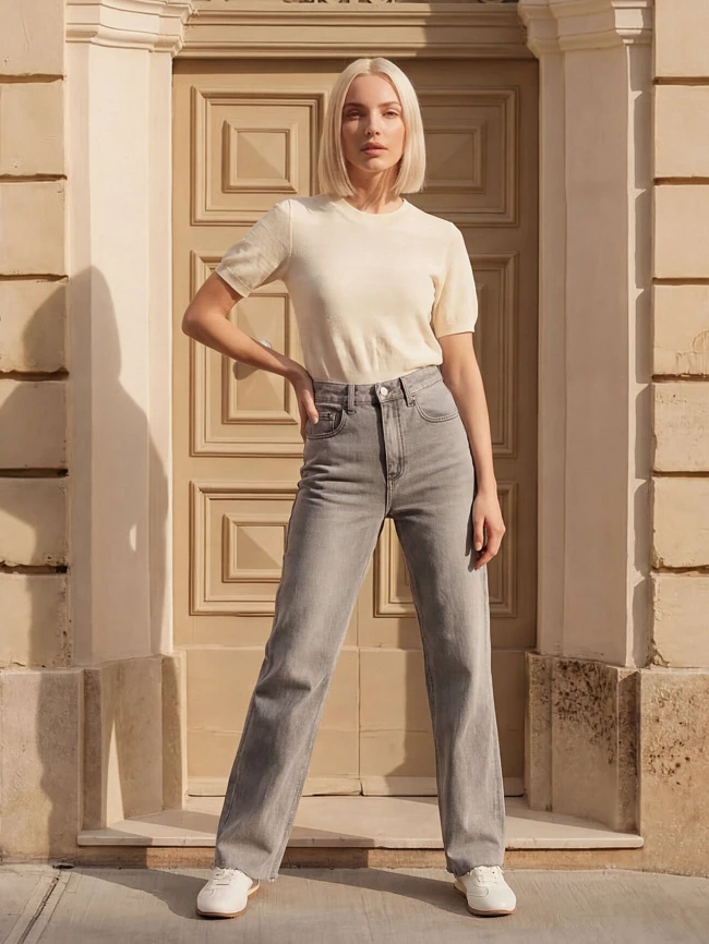 Джинсы женские всесезонные YLA004-07 | 2