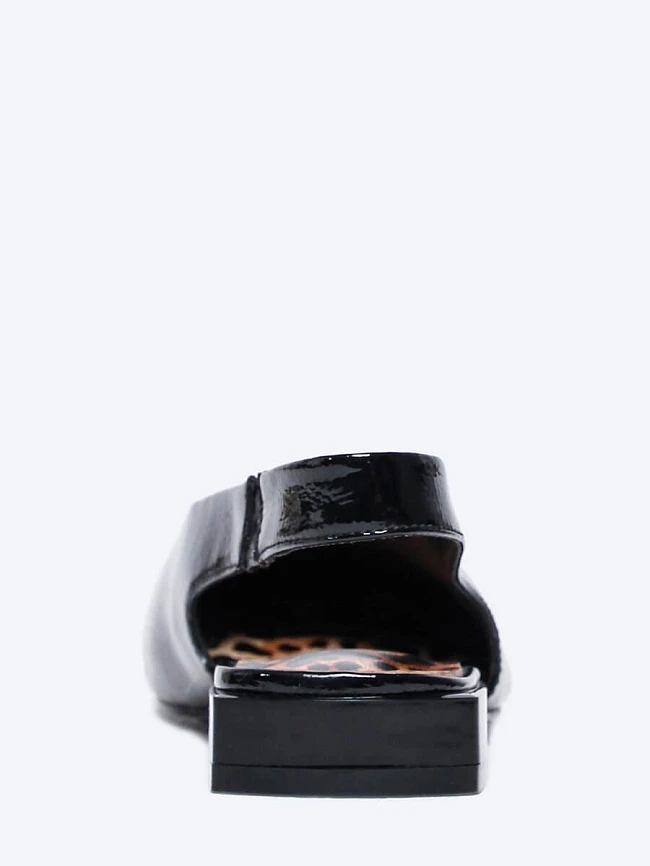 Туфли женские летние, цвет черный, натуральная кожа и полимерные материалы 1849700 | 6