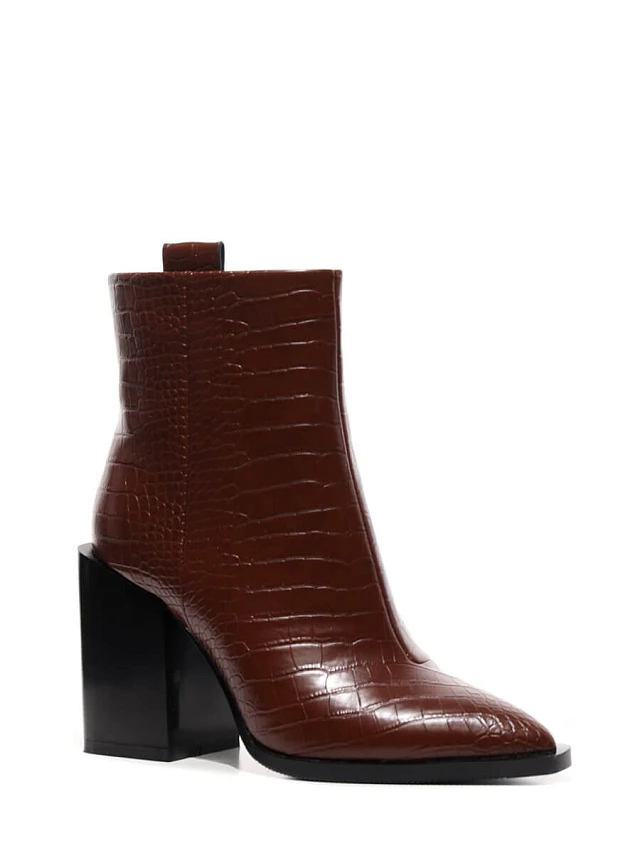 Полусапоги 1844710M женские цвет коричневый, искусственная кожа 1844710M        | 1