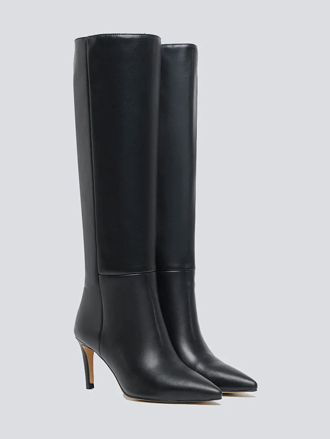 Сапоги женские демисезонные, цвет черный, искусственная кожа 1398720P-L | 7