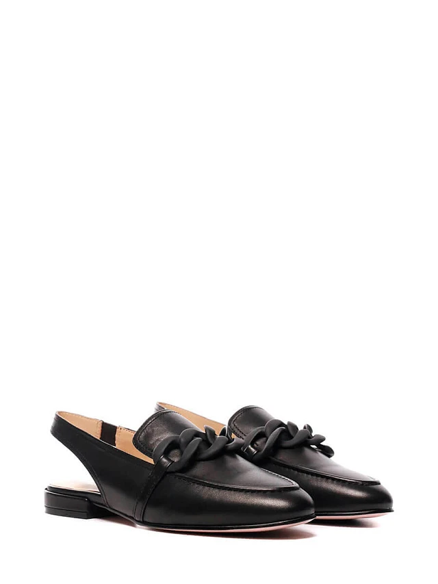 Туфли летние 641153 женские цвет черный, натуральная кожа 641153          | 1