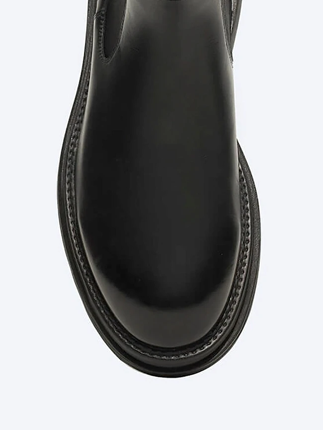 Ботинки мужские зимние, цвет черный, натуральная кожа M1023021M | 4