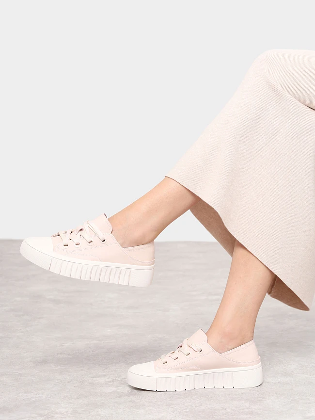 Кеды женские демисезонные, цвет пудровый, натуральная кожа и полимерные материалы 6810013 | 11