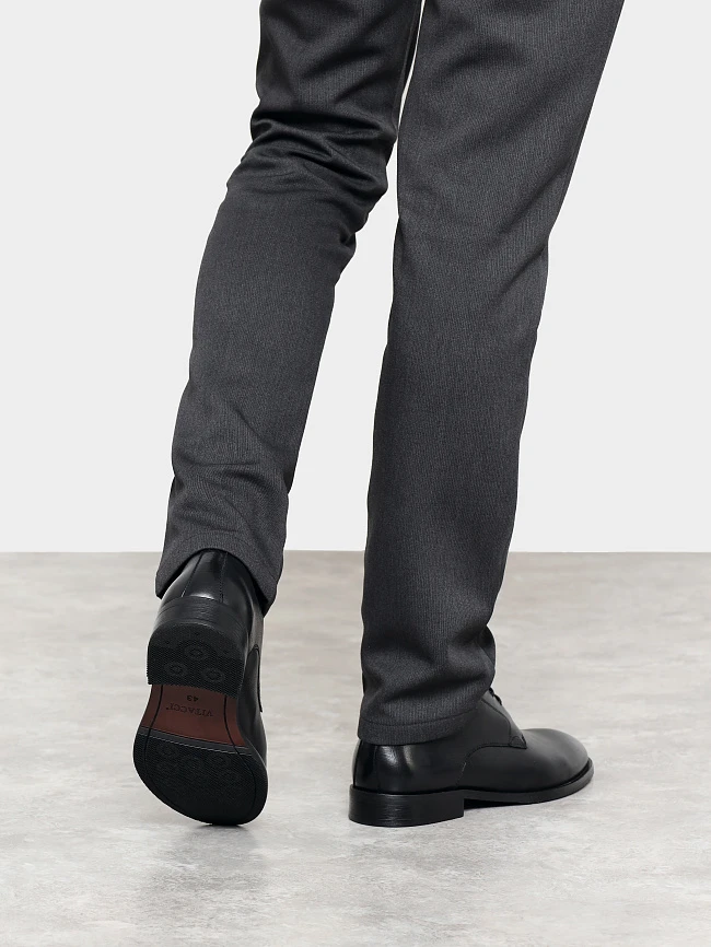 Полуботинки мужские всесезонные, цвет черный, натуральная кожа M1782508 | 8