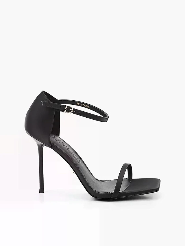 Босоножки женские летние, цвет черный, натуральная кожа 1493213 | 1