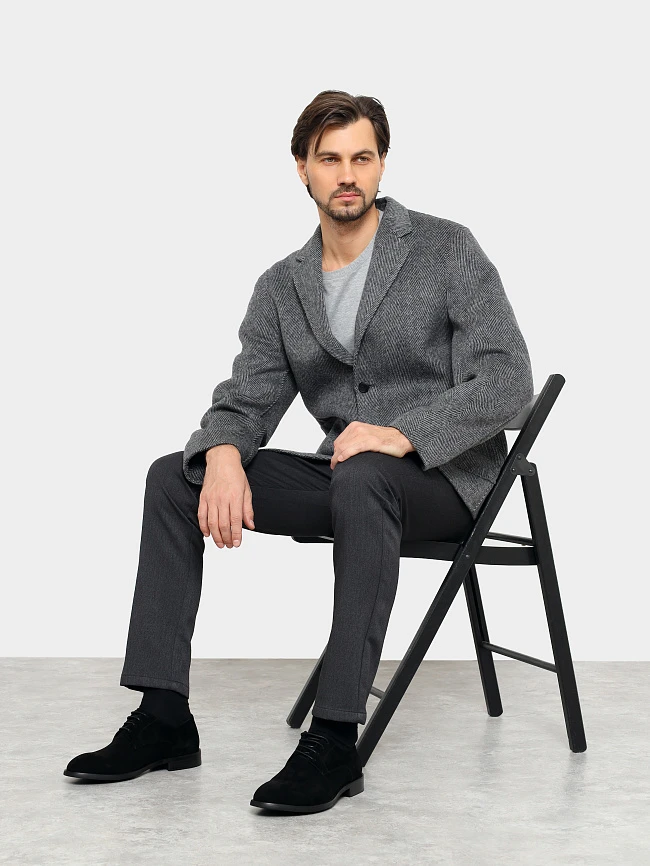 Полуботинки мужские всесезонные, цвет черный, натуральный велюр M1782509 | 11