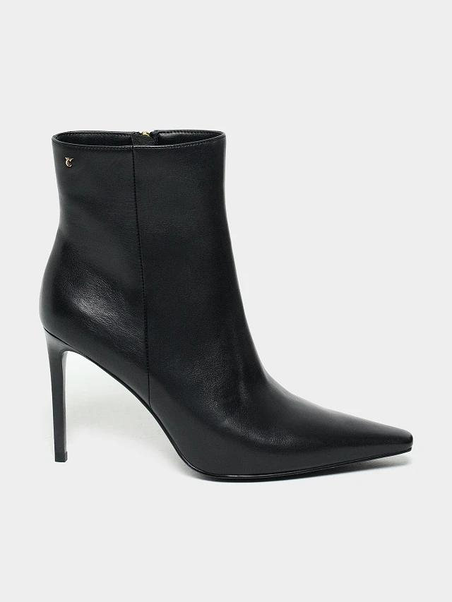 Ботильоны женские всесезонные, цвет черный, натуральная кожа 1494524 | 1