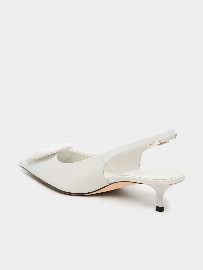 Туфли женские летние, цвет белый, натуральная кожа 944396 | 3