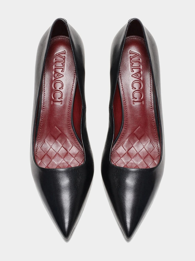 Туфли женские всесезонные, цвет черный, натуральная кожа 497003 | 4