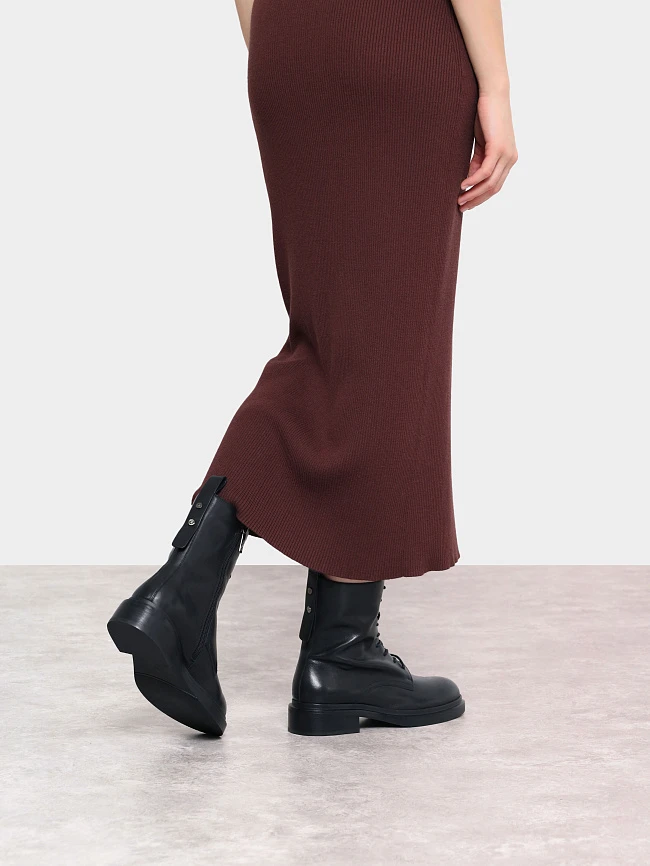 Ботинки женские демисезонные, цвет черный, натуральная кожа 1820413 | 9