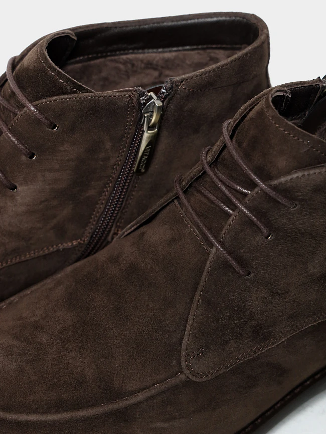 Ботинки мужские демисезонные, цвет коричневый, натуральный велюр M1022988 | 6