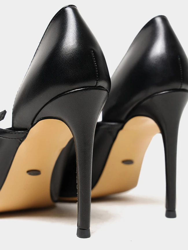 Туфли женские всесезонные, цвет черный, искусственная кожа 6550348 | 5