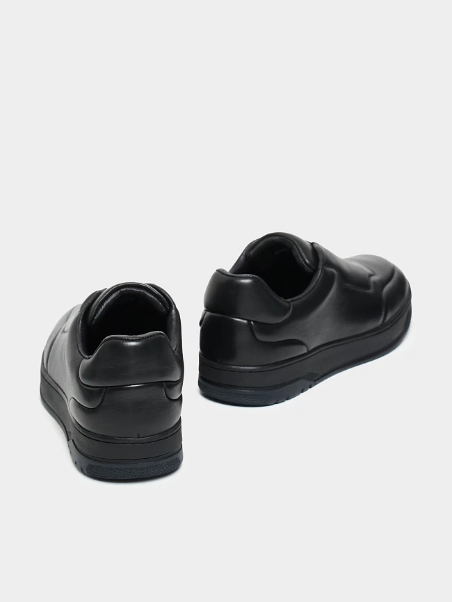 Кеды мужские демисезонные, цвет черный, натуральная кожа M1782192-1 | 4