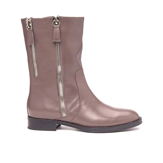 Полусапоги 148837 женские цвет серый, натуральная кожа 148837          | 2