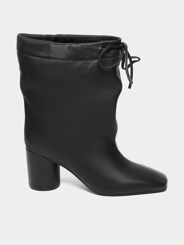 Полусапоги женские демисезонные, цвет черный, натуральная кожа 944233 | 1