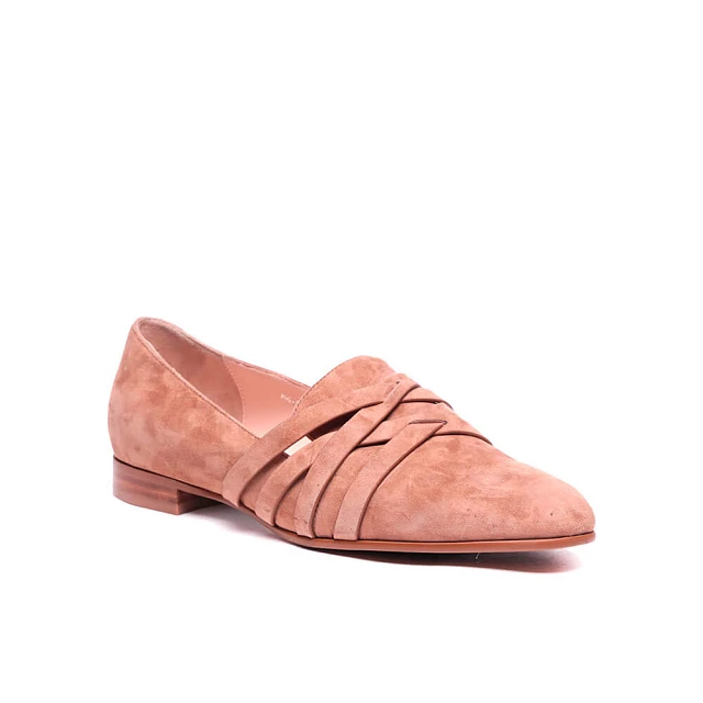 Туфли 79037 женские цвет песочный, натуральный велюр 79037           | 1