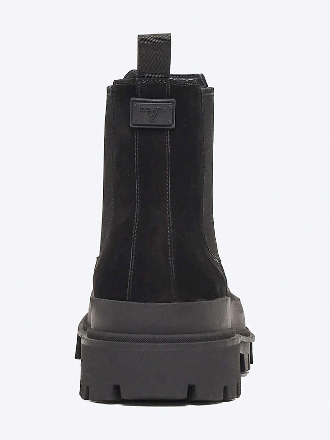 Ботинки мужские демисезонные, цвет черный, натуральный нубук M1022566 | 5