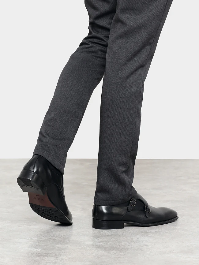 Туфли мужские всесезонные, цвет черный, натуральная кожа M1022958 | 8