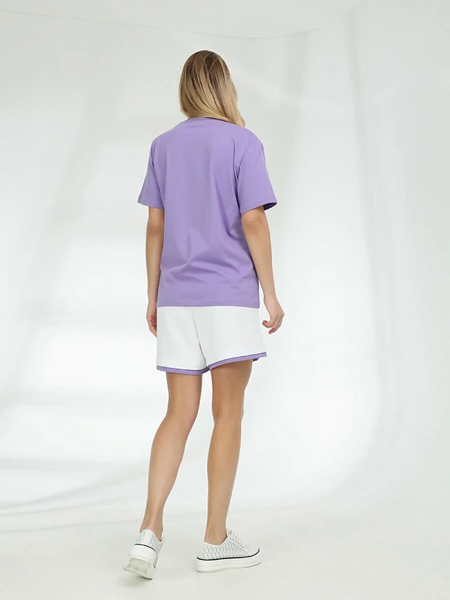Костюм спортивный (футболка+шорты) женские всесезонные TEset01-17 | 3