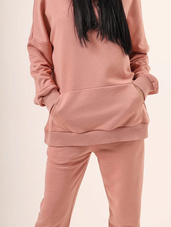 Костюм спортивный (худи+брюки) женские всесезонные SP8400-10 | 5