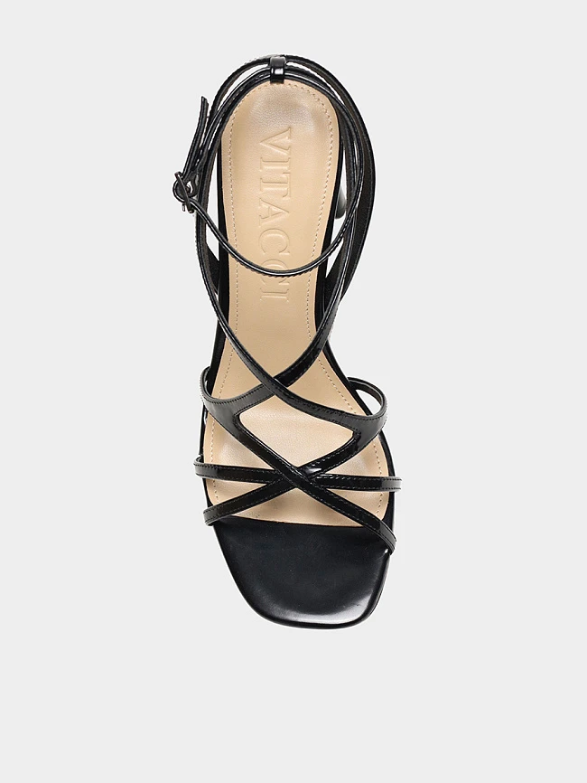 Босоножки женские летние, цвет черный, натуральная кожа 1821727 | 4