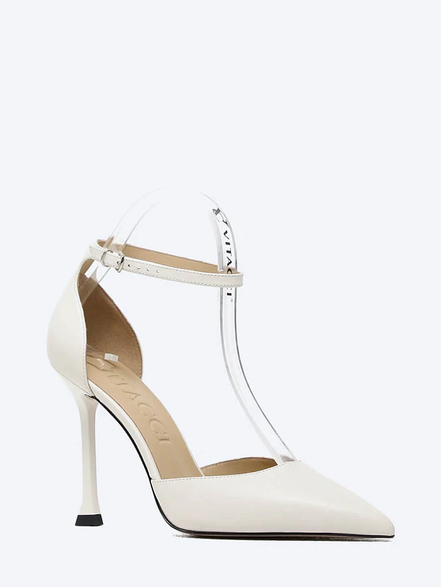 Туфли женские летние, цвет белый, натуральная кожа 1730643 | 1