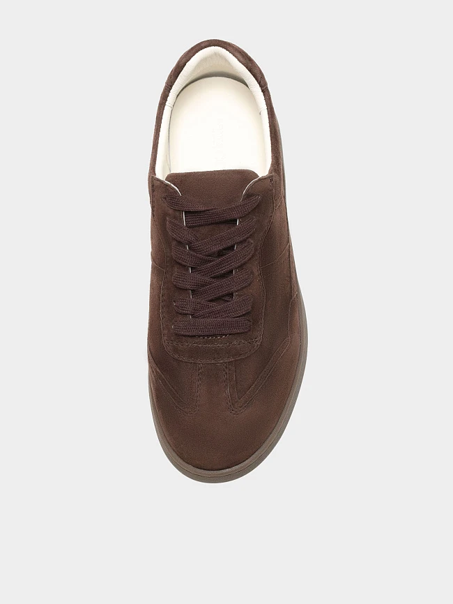 Кеды женские демисезон; лето;, цвет коричневый, натуральный велюр 1013916 | 4