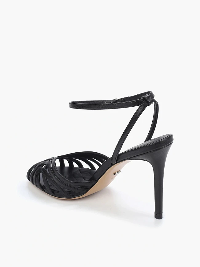 Босоножки женские летние, цвет черный, натуральная кожа 944000 | 3