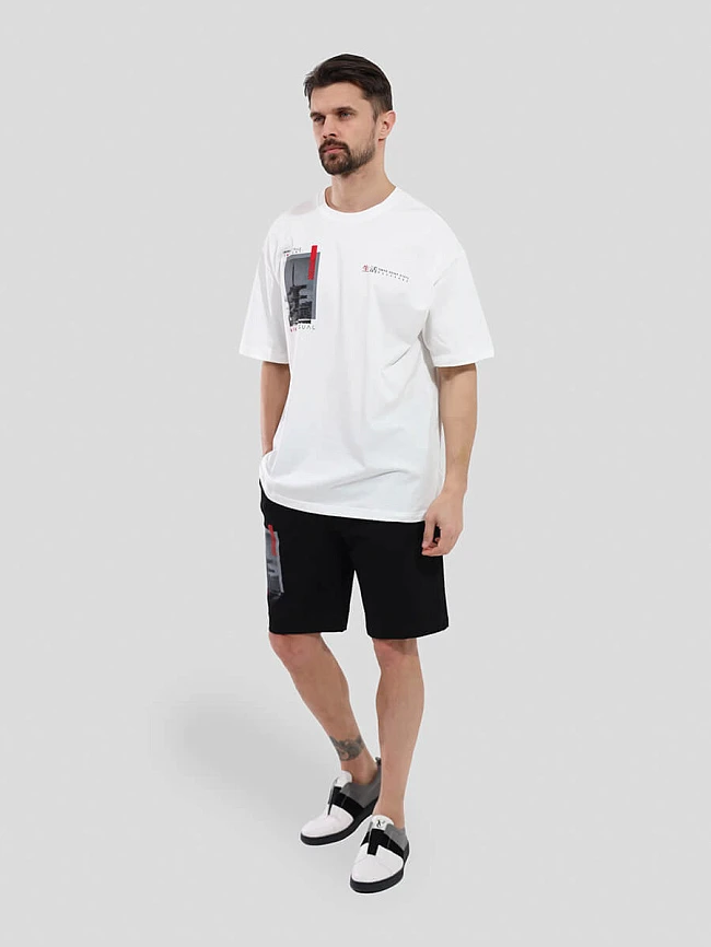 Комплект спортивный (футболка+шорты) мужские всесезонные TOM85165-02 | 2