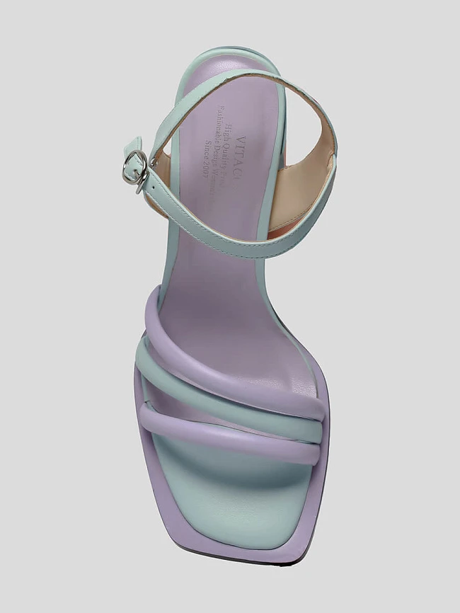 Босоножки 1398250 женские цвет синий, натуральная кожа и полимерные материалы 1398250         | 4