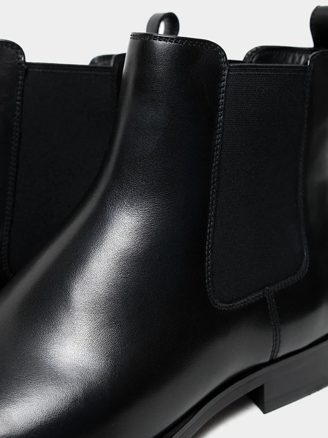 Ботинки мужские демисезонные, цвет черный, натуральная кожа M1022991 | 6