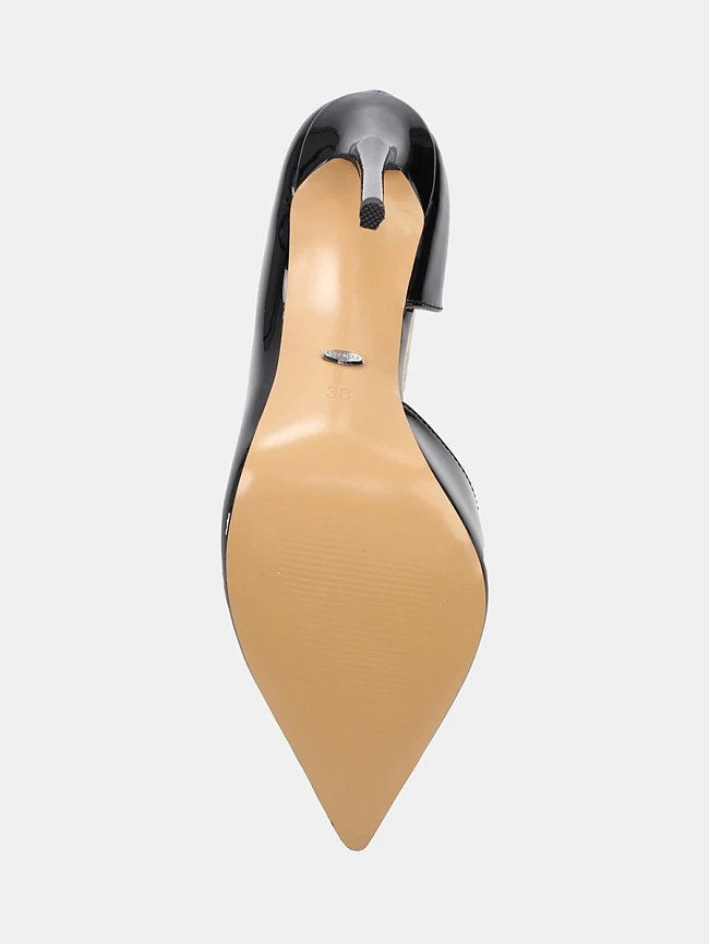 Туфли женские всесезонные, цвет черный, искусственная лаковая кожа 6550103 | 5