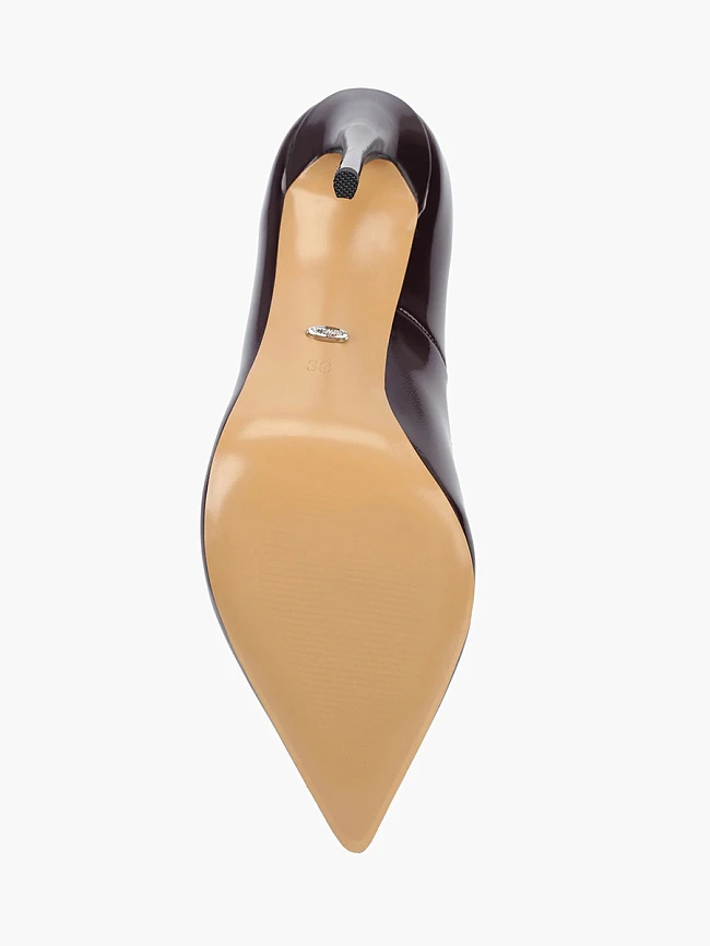 Туфли женские всесезонные, цвет фиолетовый, искусственная лаковая кожа 6550231P | 5