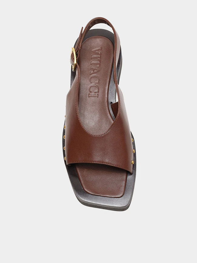 Сандалии женские летние, цвет мокко, натуральная кожа 1495093 | 7