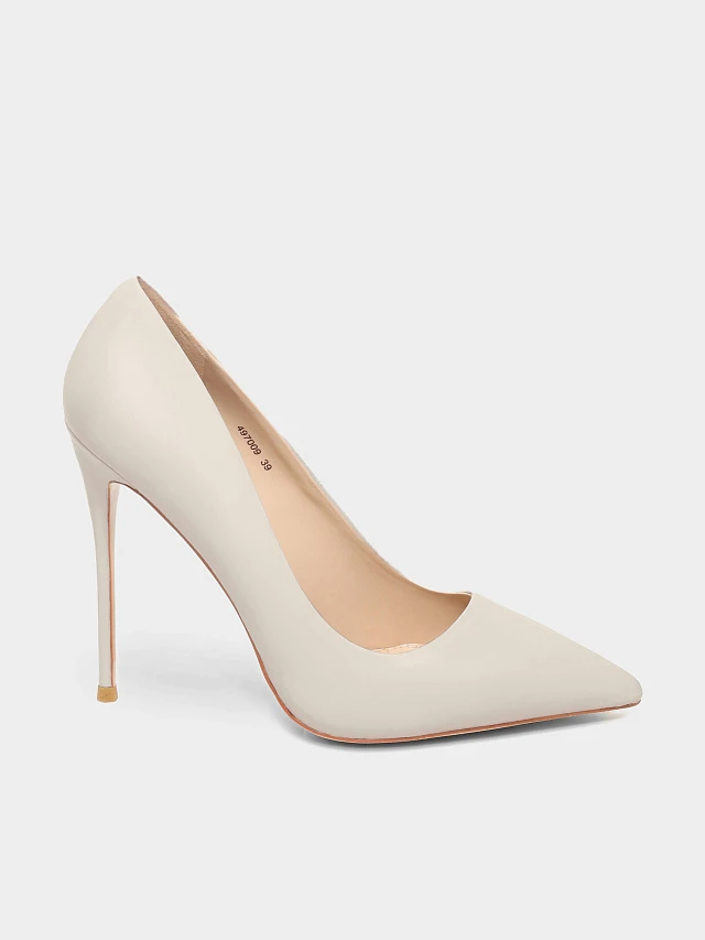 Туфли женские всесезонные, цвет молочный, натуральная кожа 497009 | 1