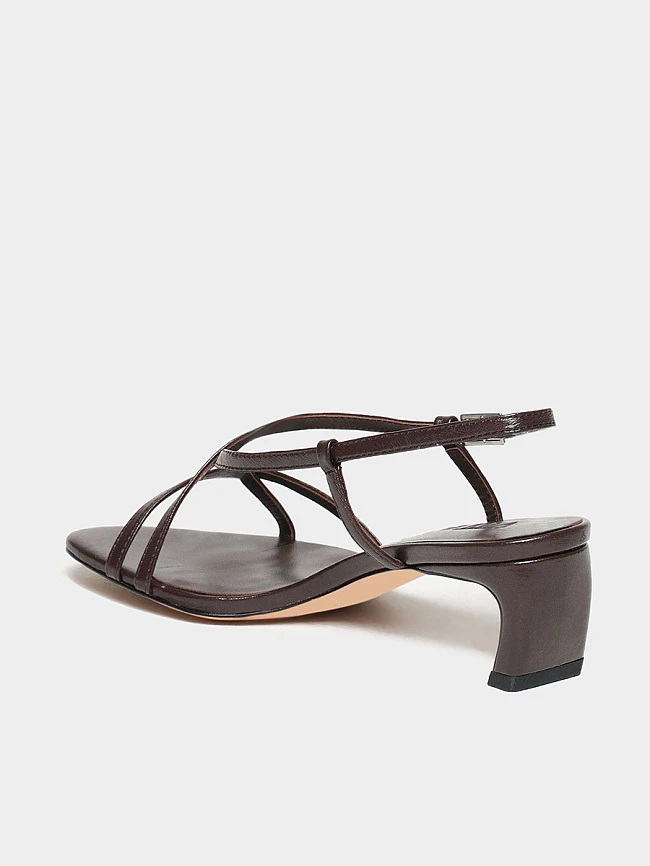 Босоножки женские летние, цвет коричневый, натуральная кожа 1731313 | 3