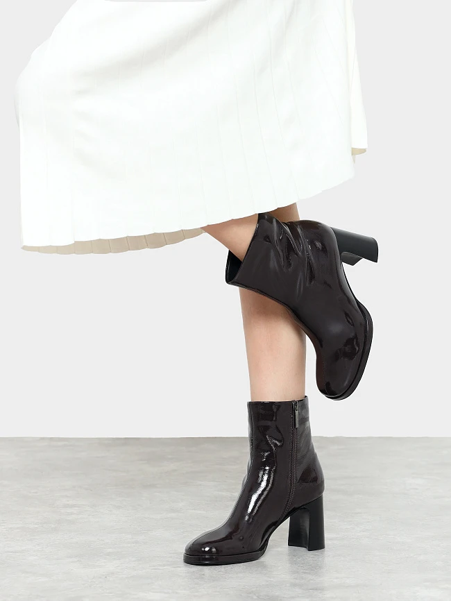 Полусапоги женские демисезонные, цвет бордовый, натуральный наплак 944271 | 9