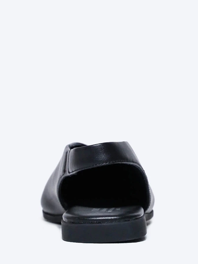 Туфли женские летние, цвет черный, натуральная кожа и полимерные материалы 1849796 | 6