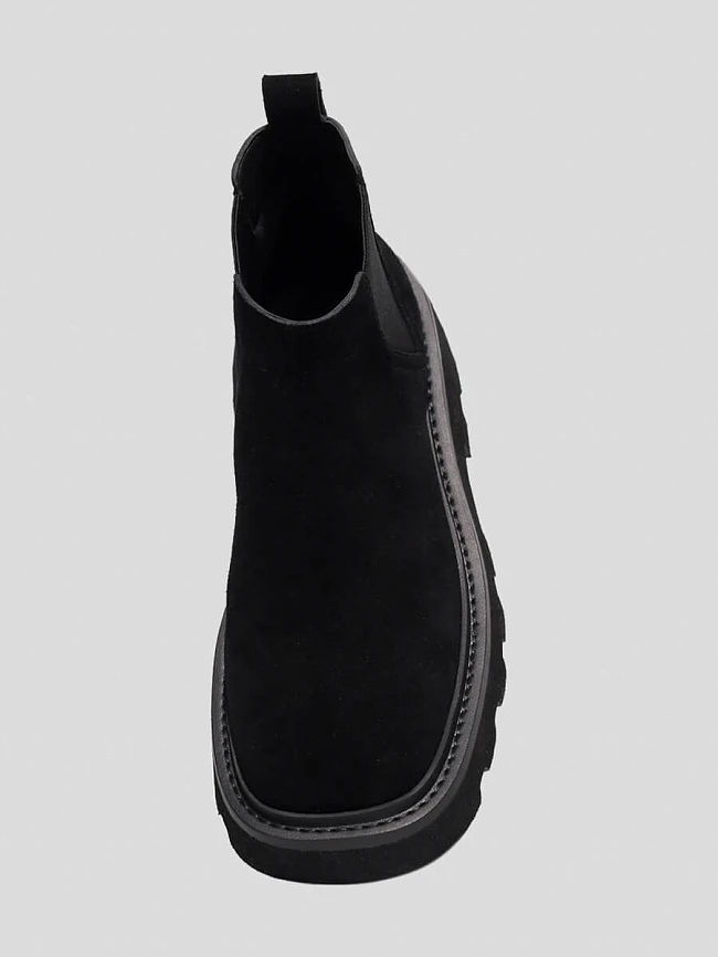 Ботинки женские демисезонные, цвет черный, натуральный спилок 1820431 | 4