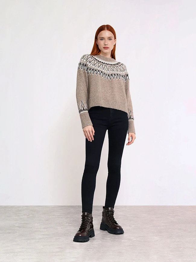 Ботинки женские зимние, цвет коричневый, натуральная масляная кожа 1013343M | 11