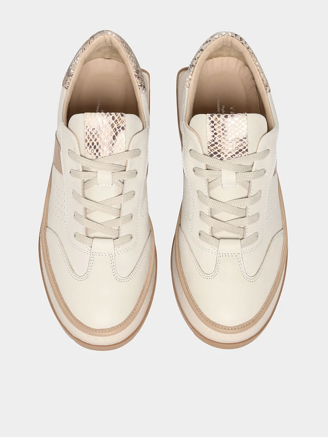 Кроссовки женские демисезонные, цвет бежевый, натуральная кожа 1221472 | 5