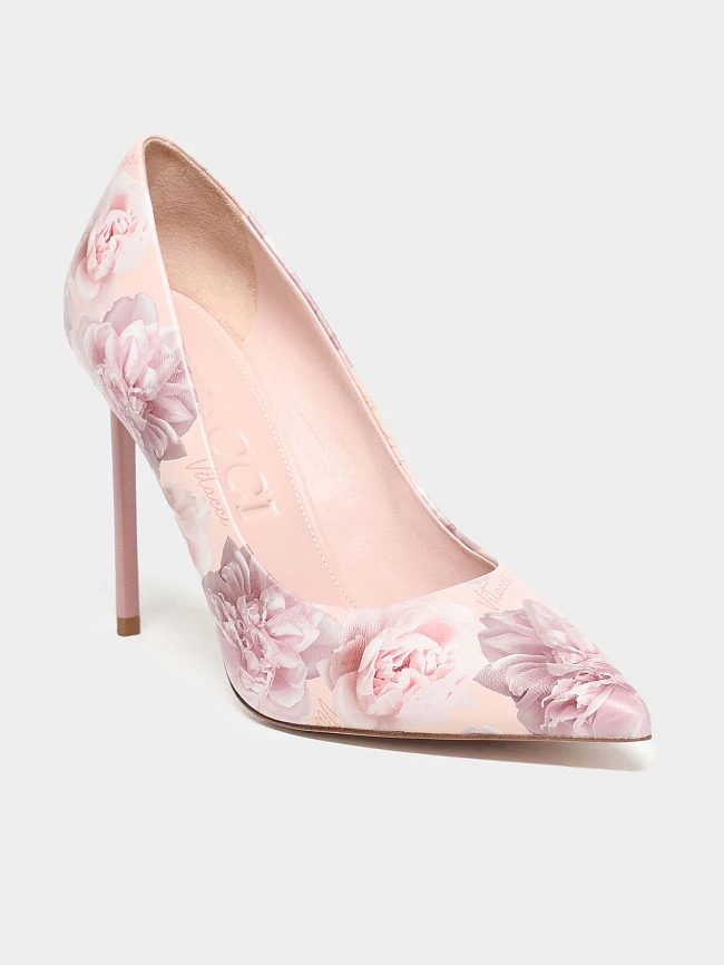 Туфли женские всесезонные, цвет пудровый, натуральная кожа 1494987F | 2